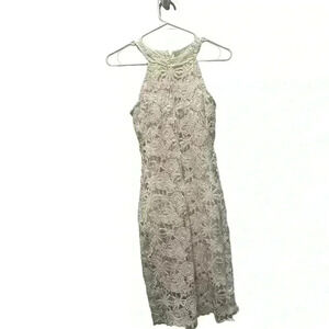 White Halter Dress Mini Bodycon